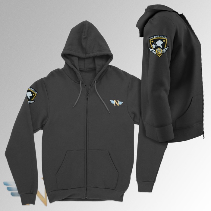 Felpa con Zip Metal Boomer Battalion
