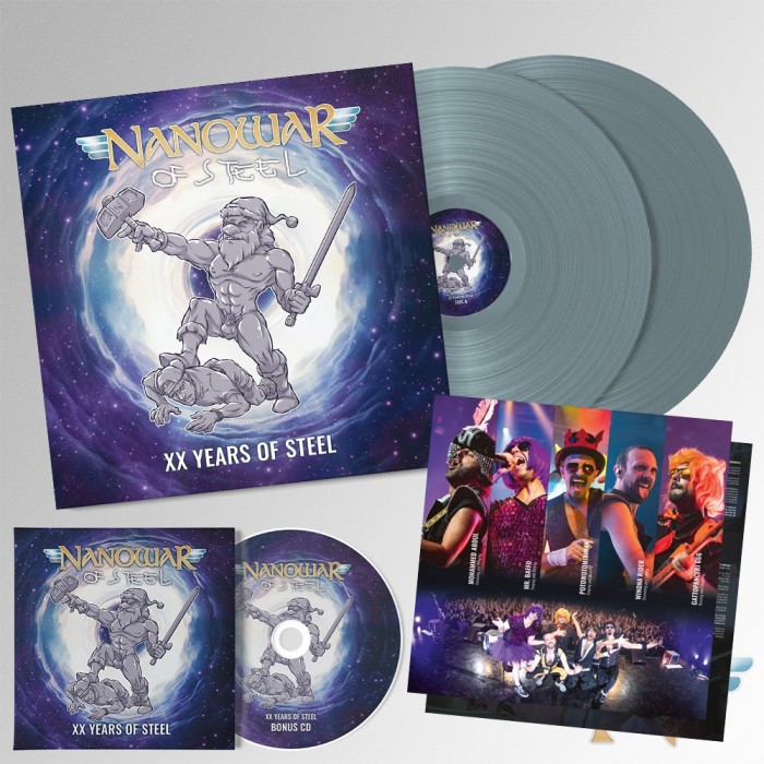 Vinile Nanowar - XX Years of Steel (2024) | 2 LP + 1 CD